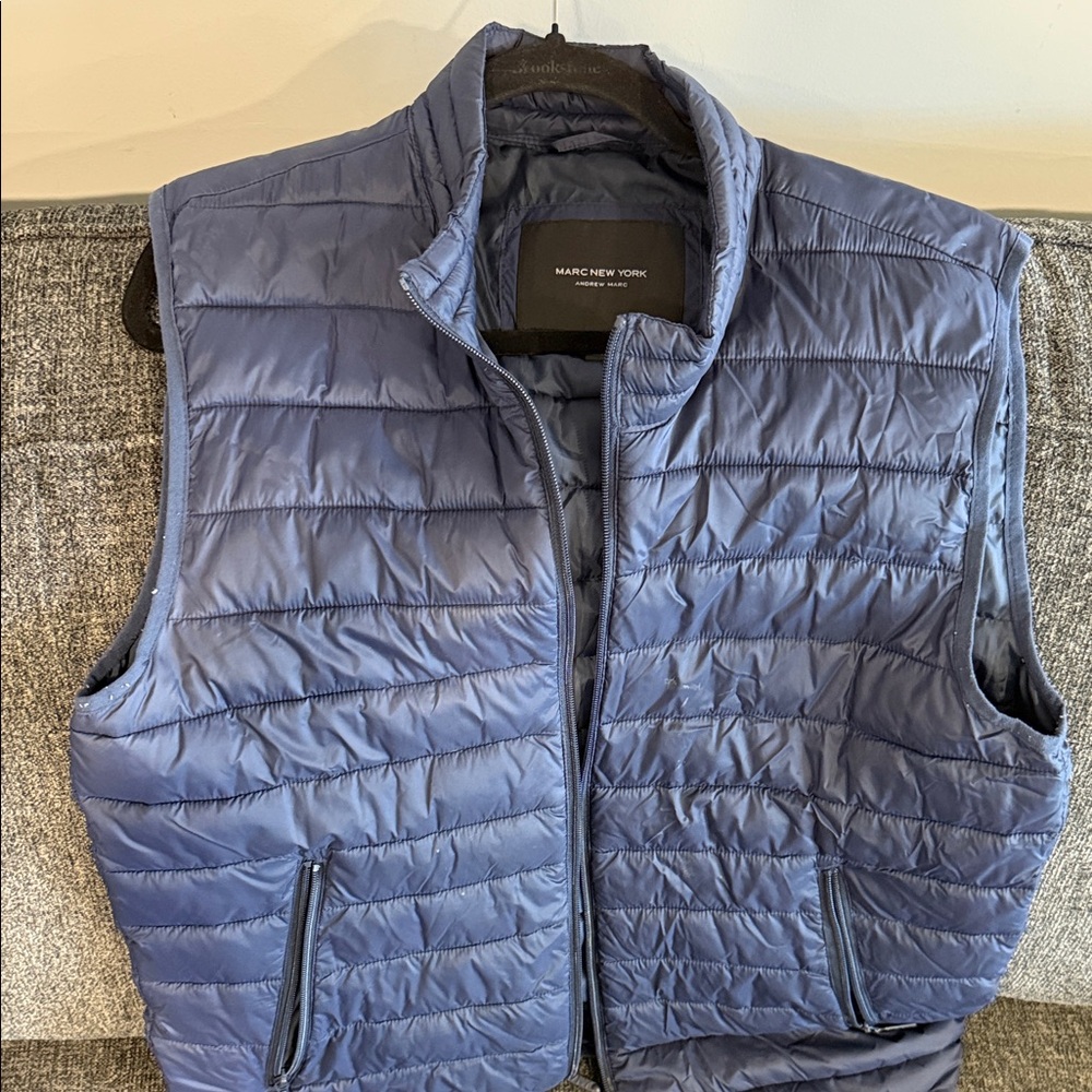 Marc New York Men's Navy Puffer Vest